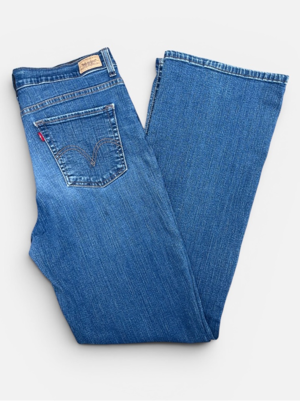 Levis 512 Perfectly Slimming Bootcut Women’s Denim Jeans Size 14 Long